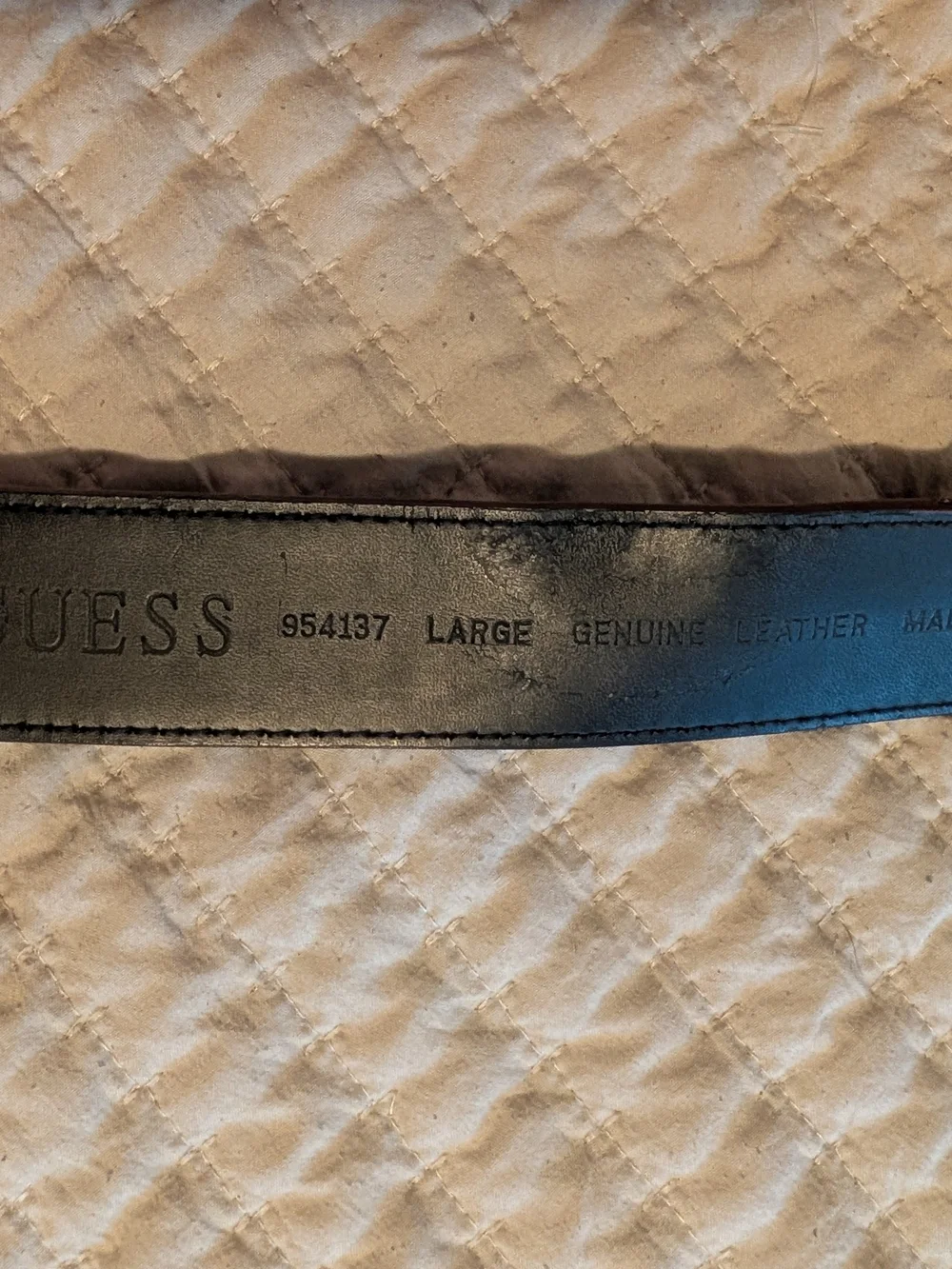 Guess Leather Purple Jeweled G Buckle Belt